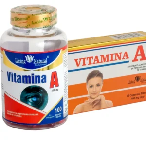 VITAMINA A, 400 MG.- 100 capsulas blandas/30 capsulas blandas